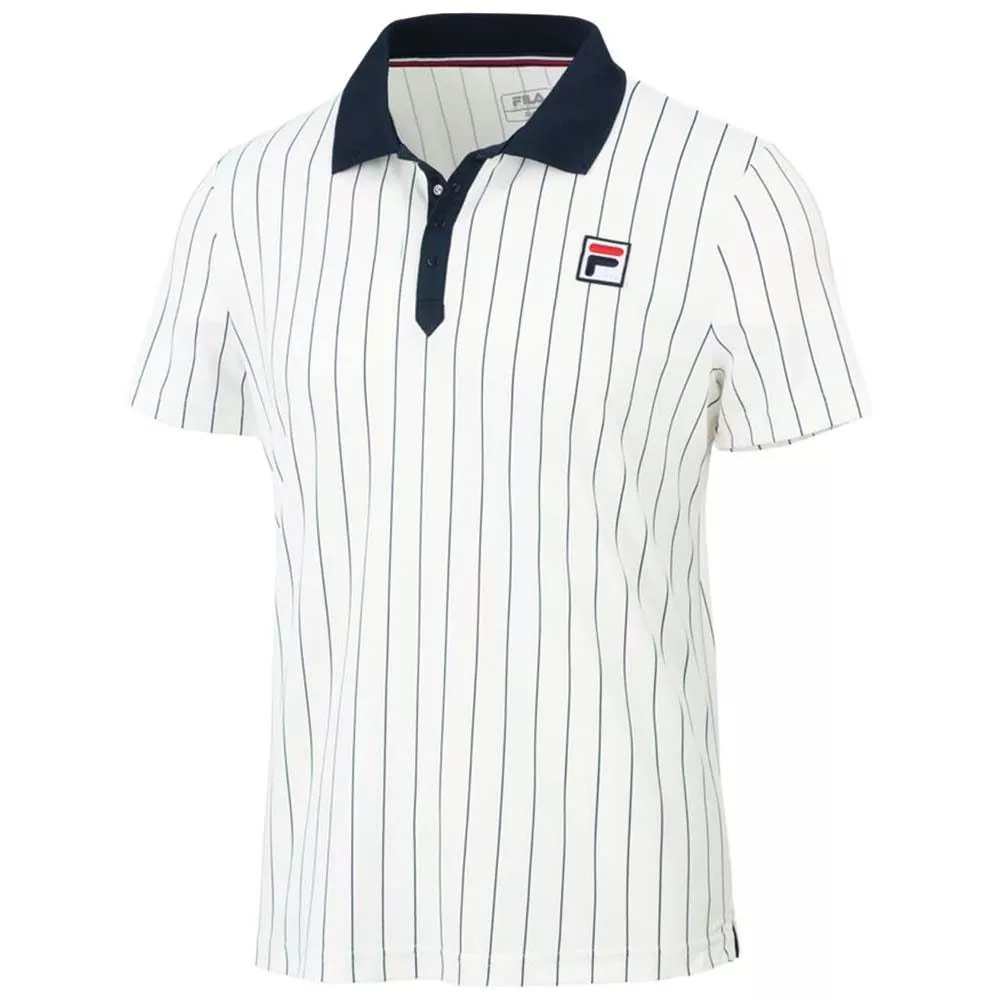 Fila Bjorn Stripes Polo Shirt White