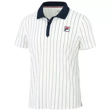 Fila Bjorn Stripes Polo Shirt White