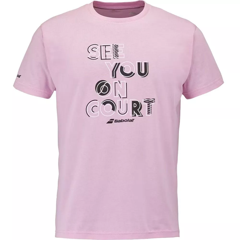 Babolat Exercise Message Tee - Pink