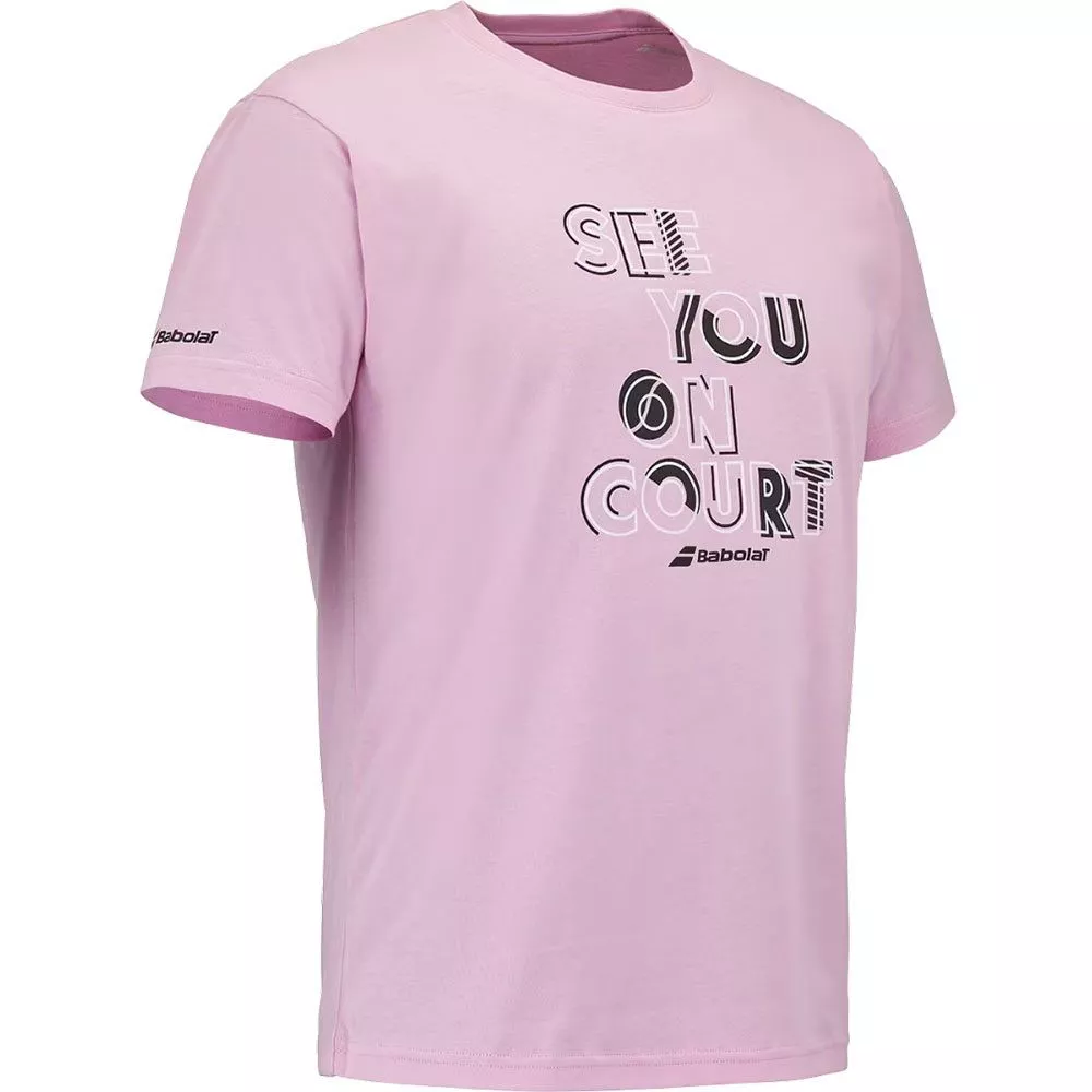 Babolat Exercise Message Tee - Pink