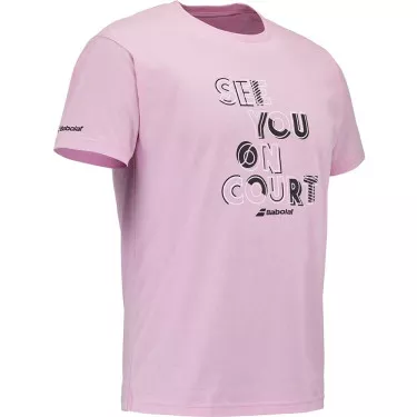 Babolat Exercise Message Tee - Pink