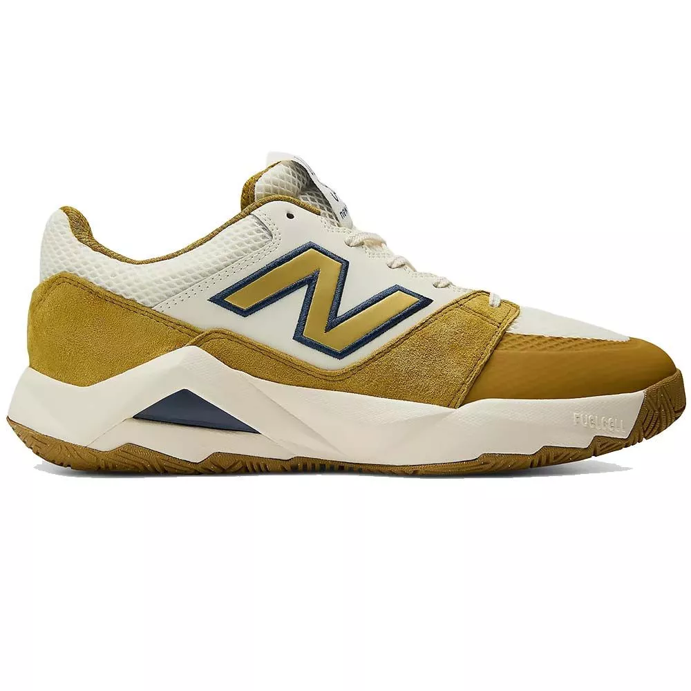 New Balance Coco Delray White / Gold Tennis Shoes