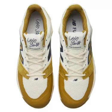 New Balance Coco Delray White / Gold Tennis Shoes