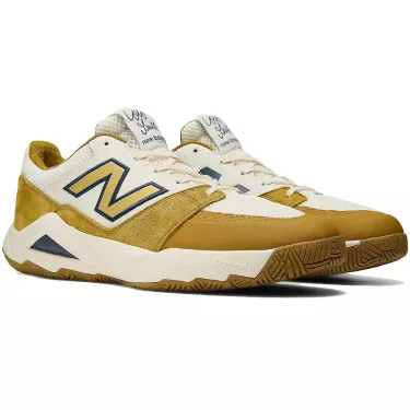 New Balance Coco Delray White / Gold Tennis Shoes