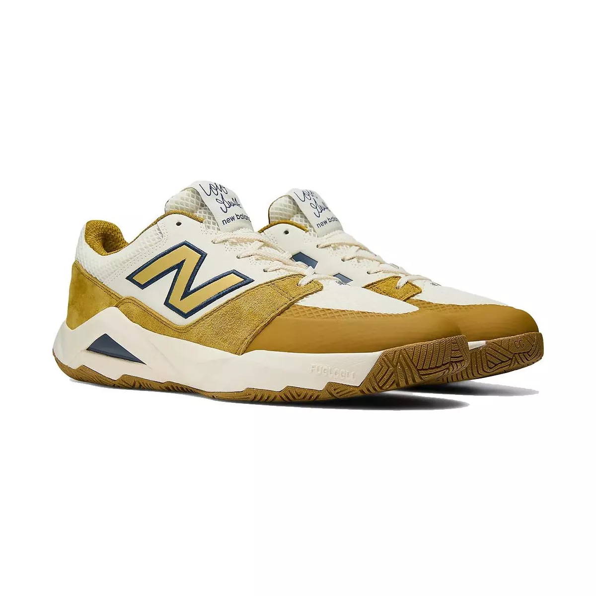 New Balance Coco Delray White / Gold Tennis Shoes