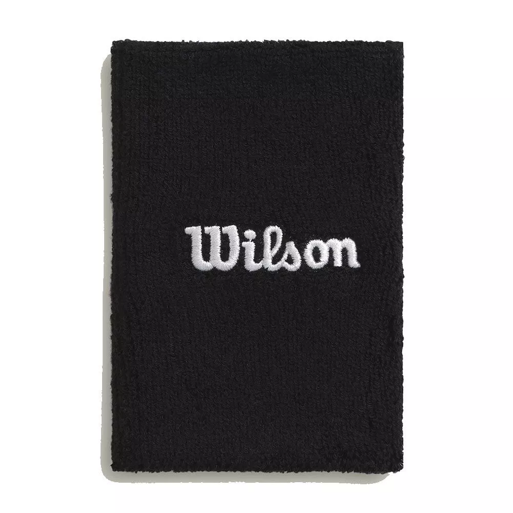 Wilson Wide Black Wristbands