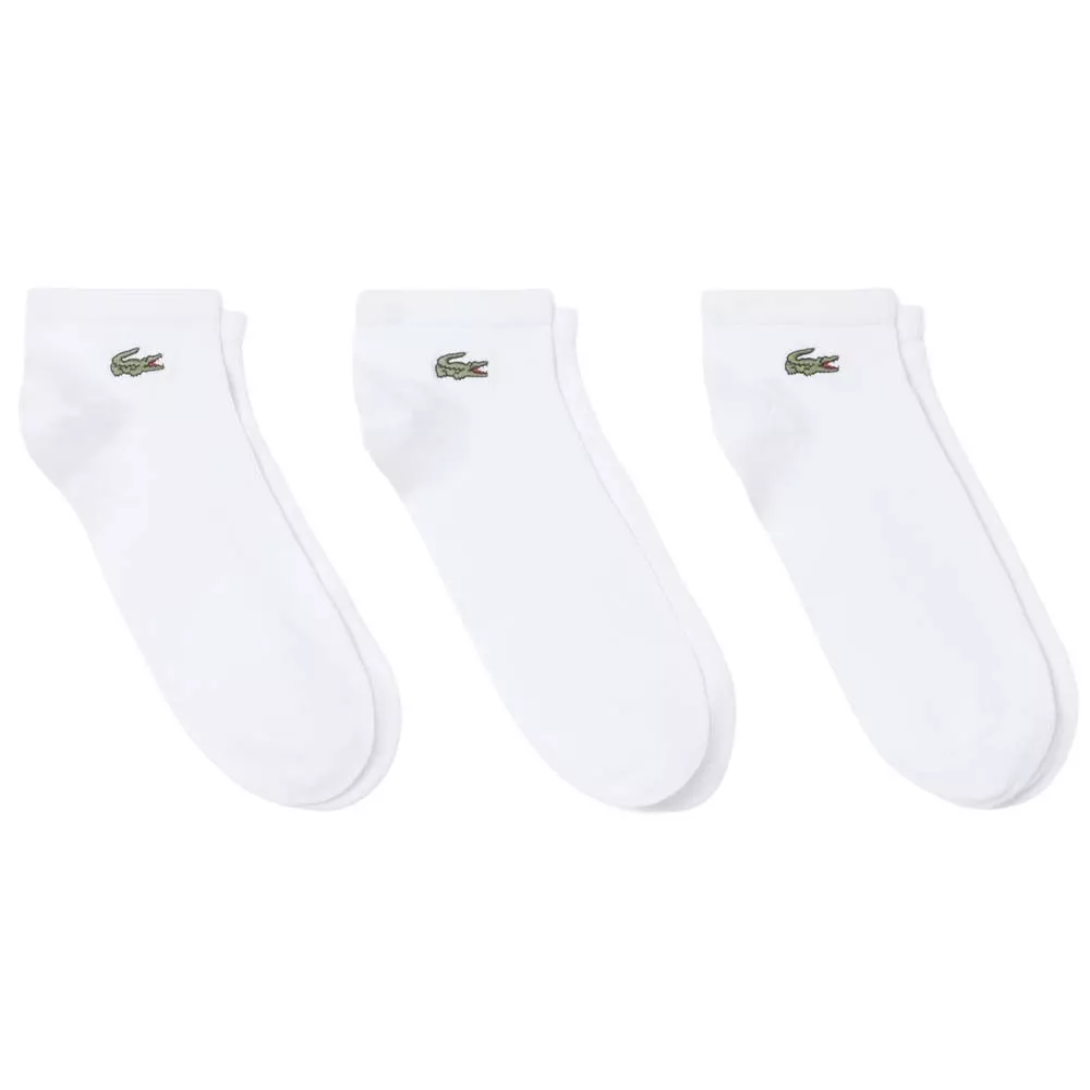 Lacoste Sport Short Socks White (3 Pairs)