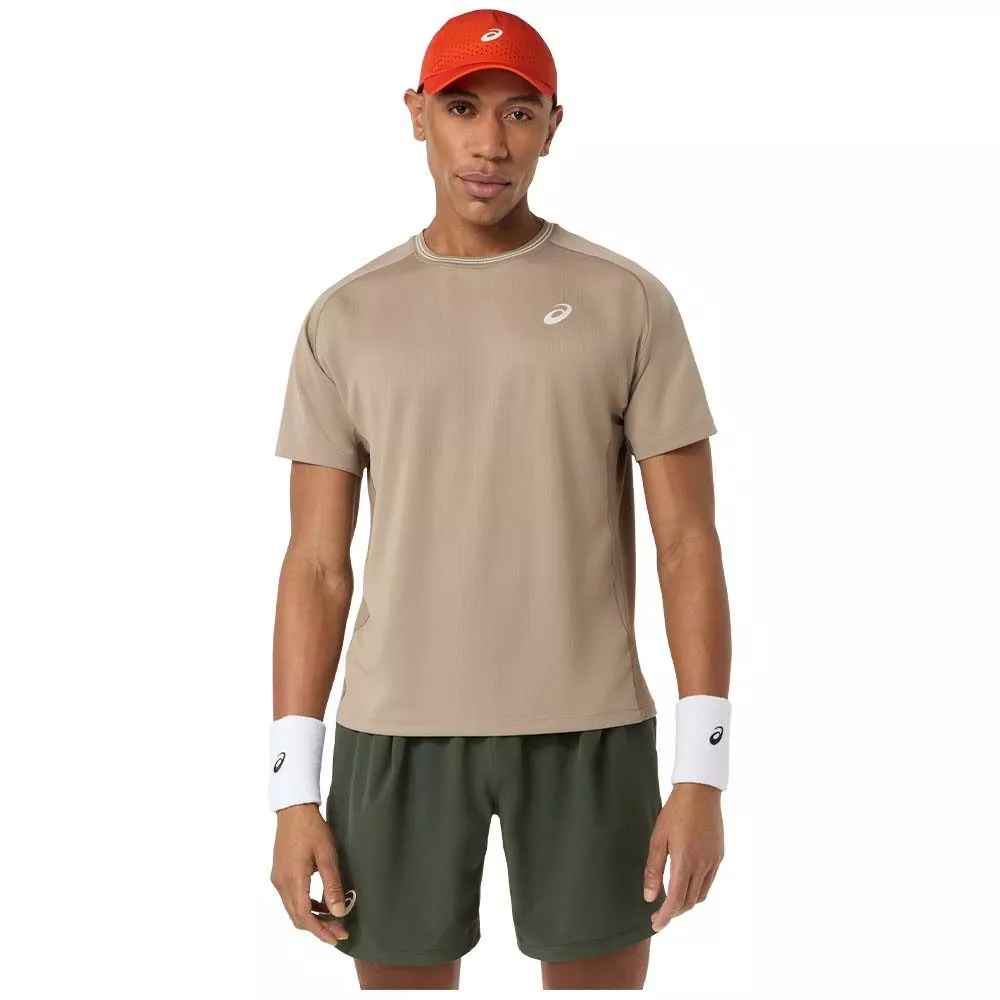 Asics Game SS T-Shirt Grey Beige