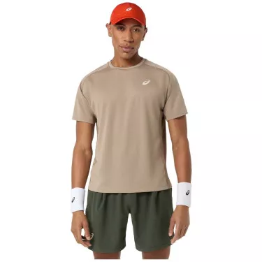 Asics Game SS T-Shirt Grey Beige