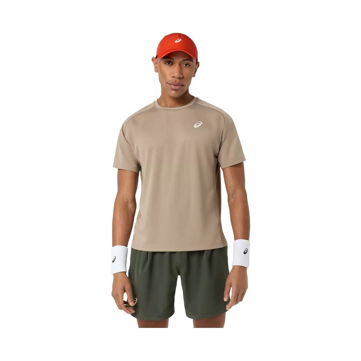 Asics Game SS T-Shirt Grey Beige