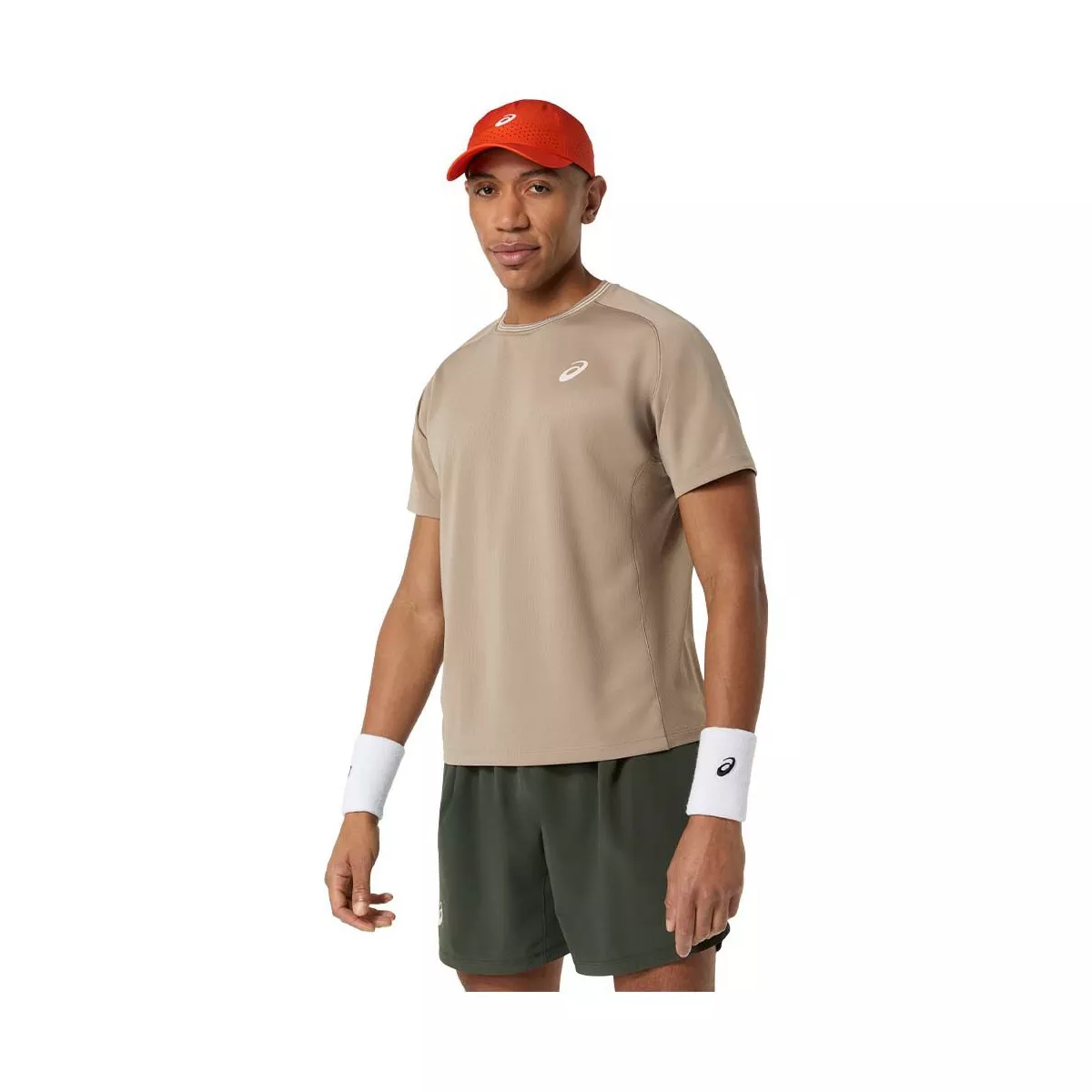 Asics Game SS T-Shirt Grey Beige