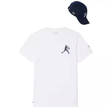Lacoste Tennis x Novak Djokovic T-Shirt + Cap Pack White