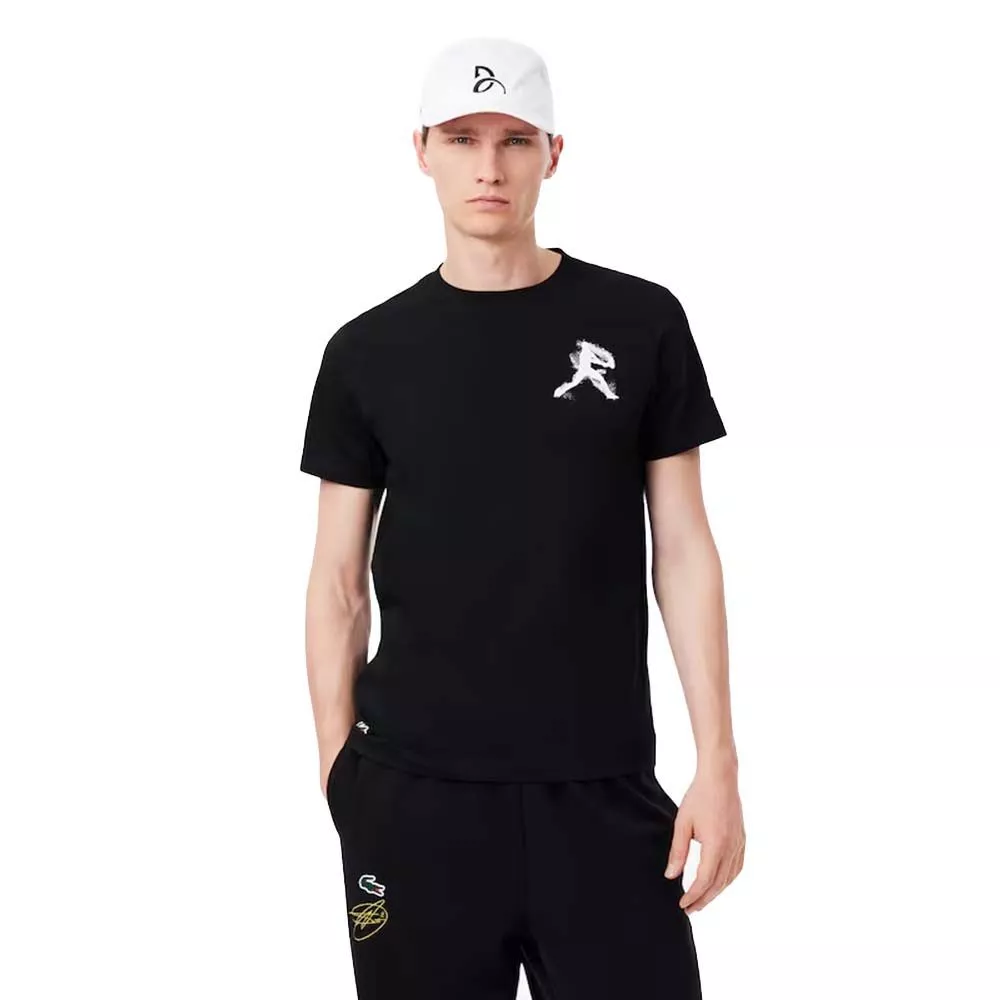 Lacoste Tennis x Novak Djokovic Training Pack - Black T-Shirt & White Cap