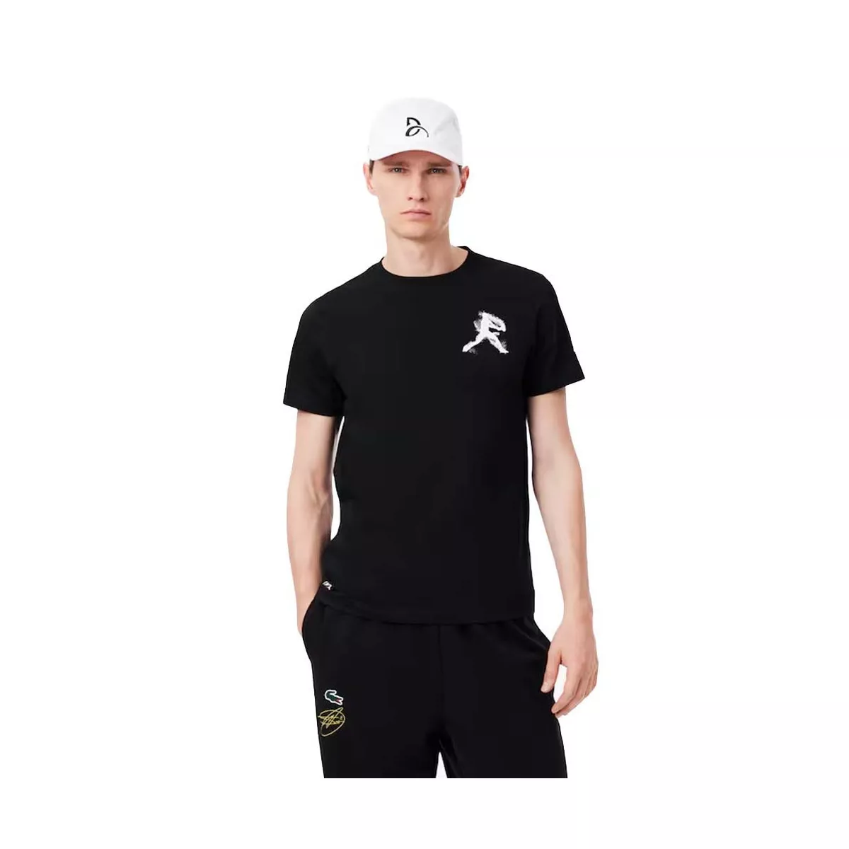 Lacoste Tennis x Novak Djokovic Training Pack - Black T-Shirt & White Cap