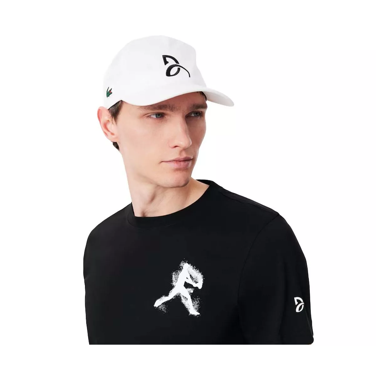 Lacoste Tennis x Novak Djokovic Training Pack - Black T-Shirt & White Cap