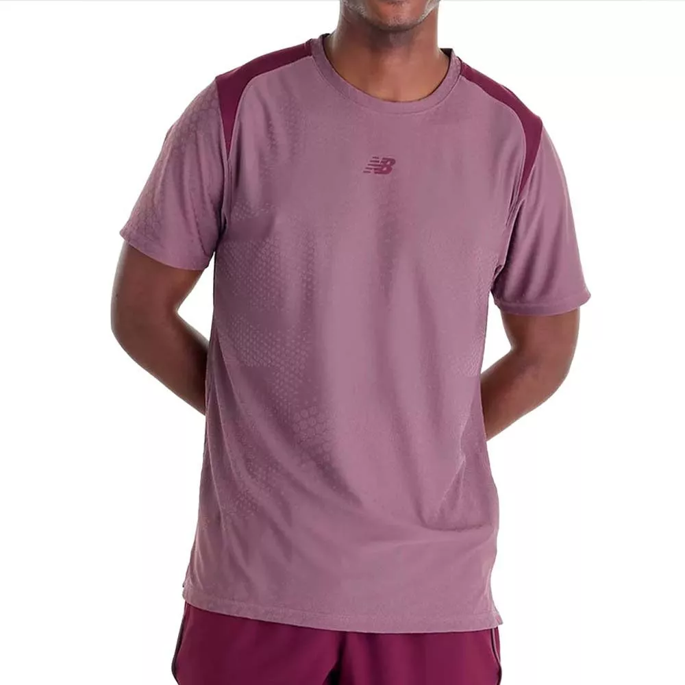 New Balance Tournament NYC Pink / Burgundy T-Shirt
