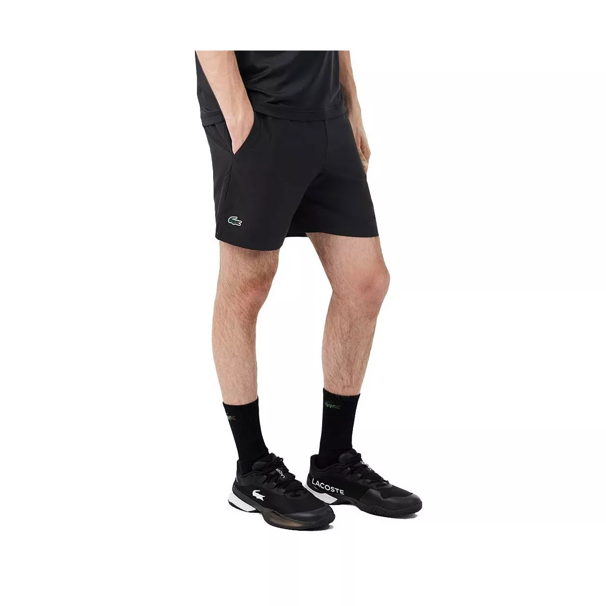 Lacoste Tennis Ultra Dry Reflective Shorts Black