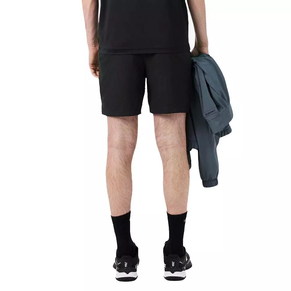 Lacoste Tennis Ultra Dry Reflective Shorts Black