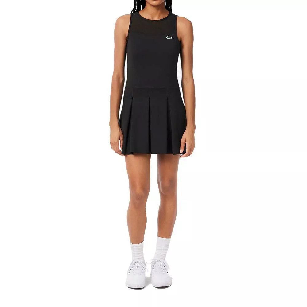 Lacoste Tennis Pleated Stretch Dress Black