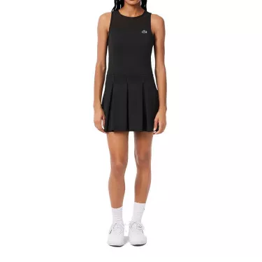Lacoste Tennis Pleated Stretch Dress Black