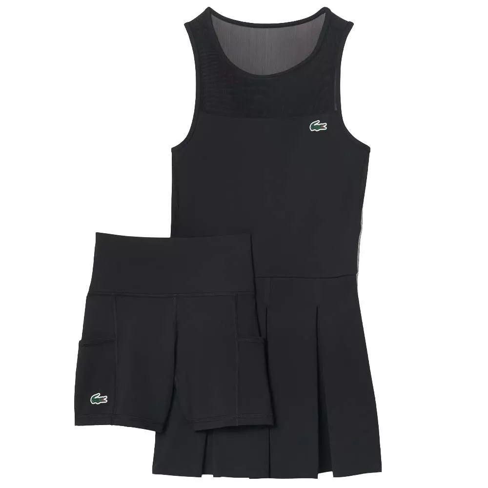 Lacoste Tennis Pleated Stretch Dress Black