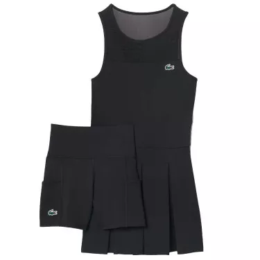 Lacoste Tennis Pleated Stretch Dress Black