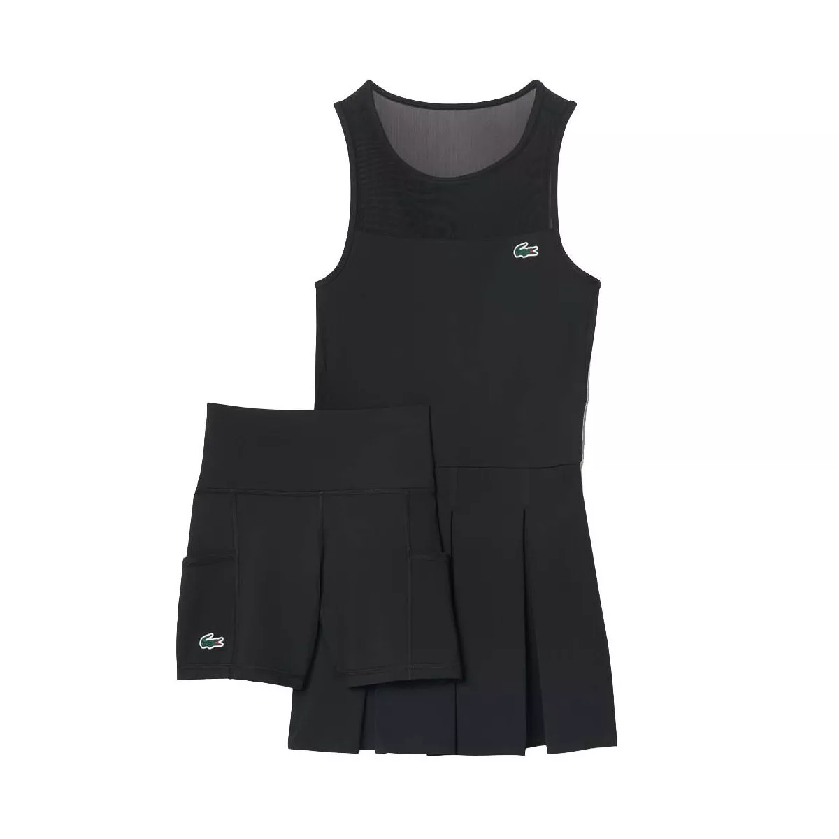 Lacoste Tennis Pleated Stretch Dress Black