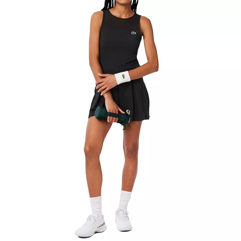 Lacoste Tennis Pleated Stretch Dress Black