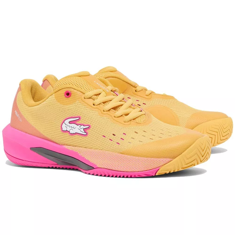 Lacoste AG-LT Evo Women's Tennis Shoes Yellow / Pink