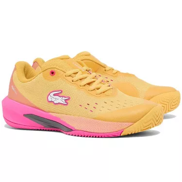 Lacoste AG-LT Evo Women's Tennis Shoes Yellow / Pink