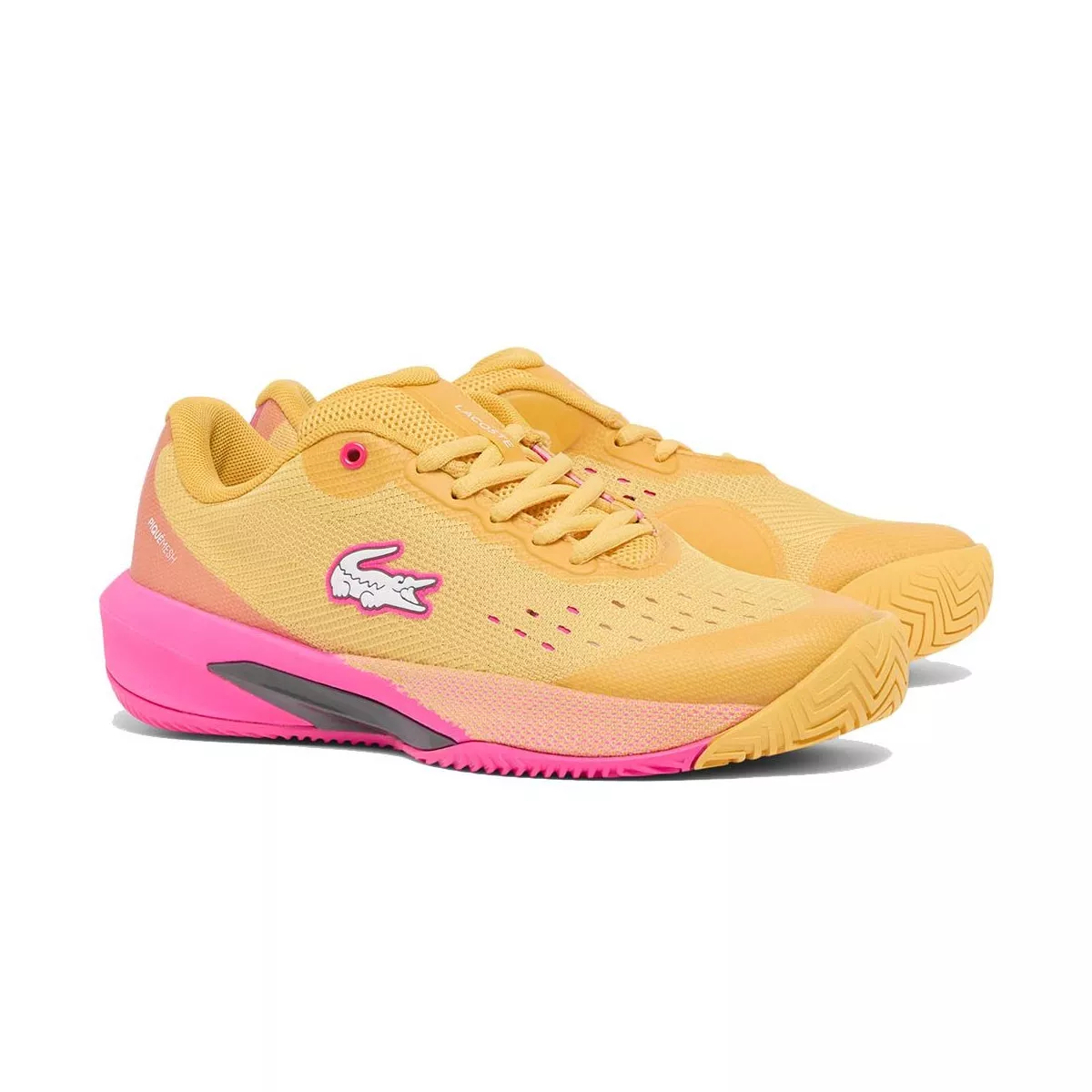 Lacoste AG-LT Evo Women's Tennis Shoes Yellow / Pink