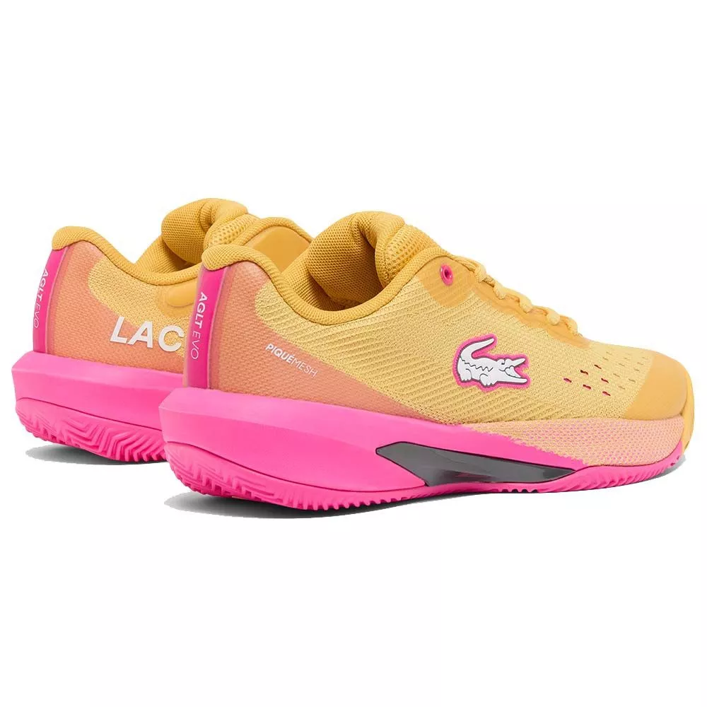 Lacoste AG-LT Evo Women's Tennis Shoes Yellow / Pink