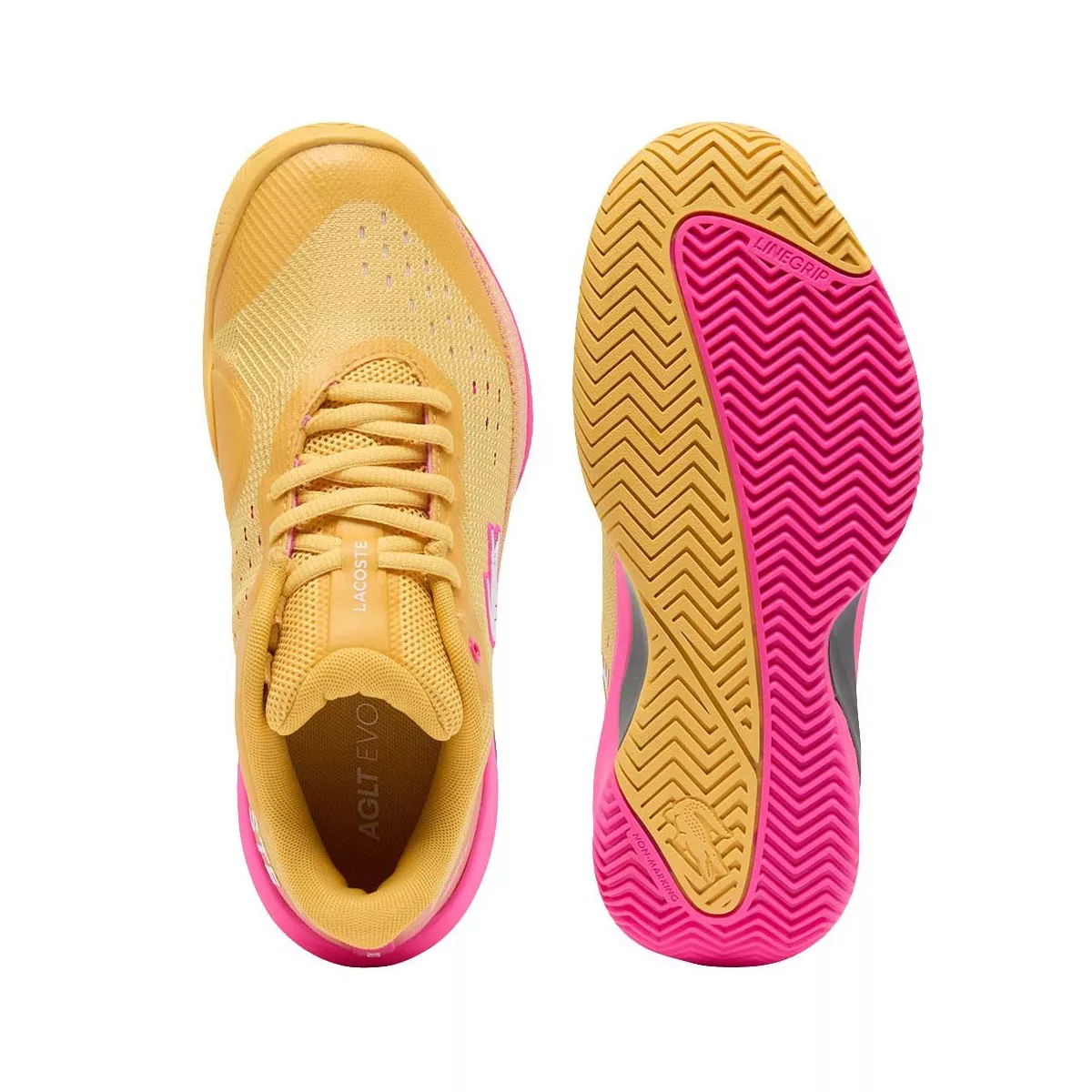 Lacoste AG-LT Evo Women's Tennis Shoes Yellow / Pink