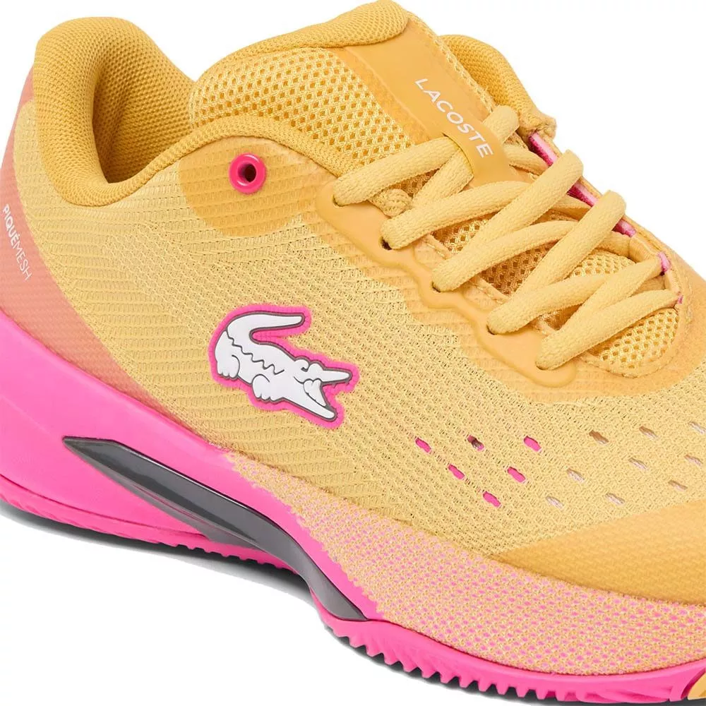 Lacoste AG-LT Evo Women's Tennis Shoes Yellow / Pink