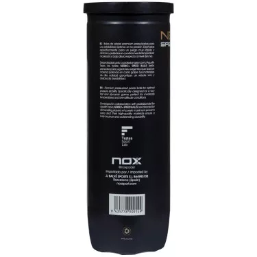 Nox Nerbo+ Speed Padel Balls - 3 Ball Tube