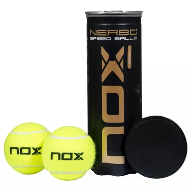Nox Nerbo+ Speed Padel Balls - 3 Ball Tube