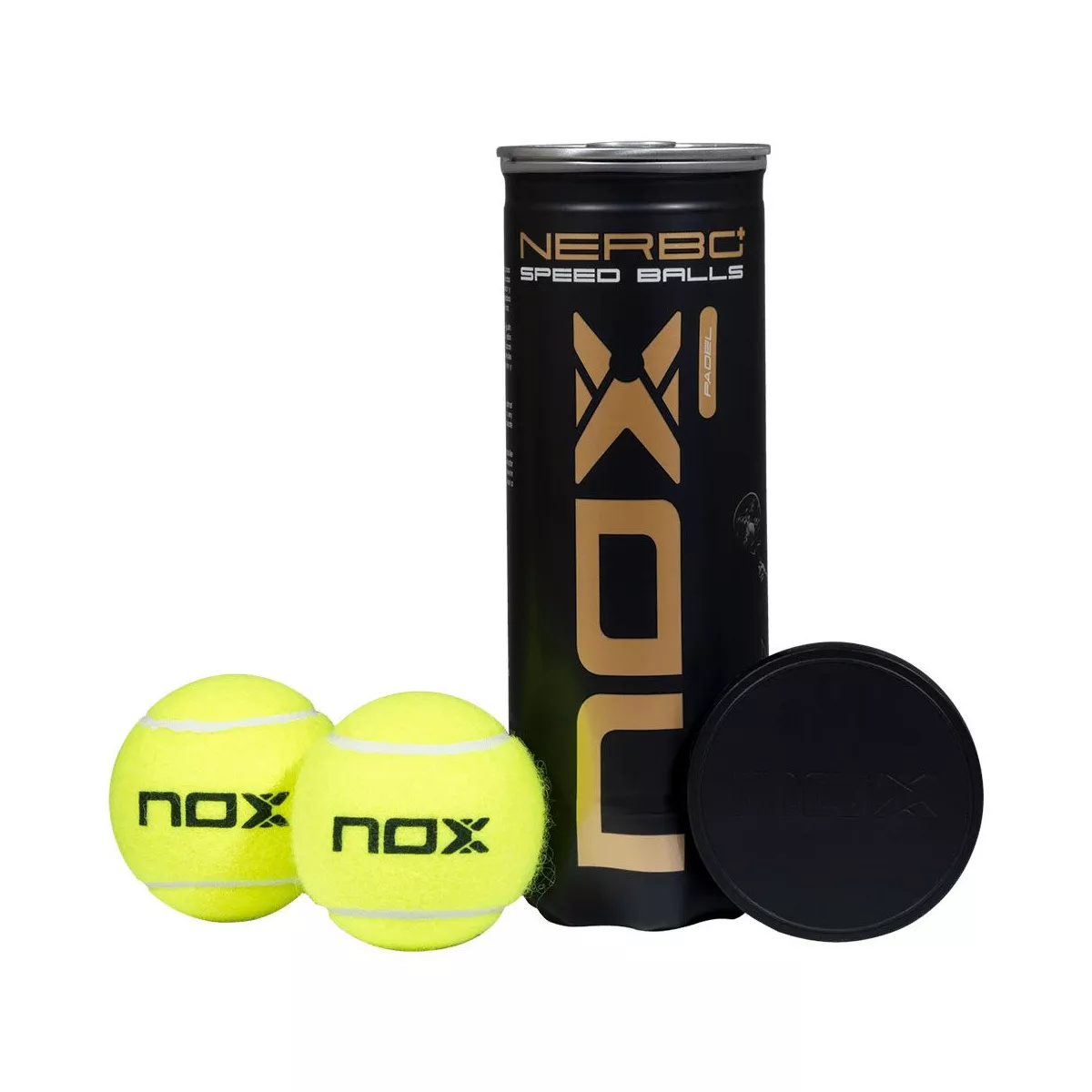 Nox Nerbo+ Speed Padel Balls - 3 Ball Tube