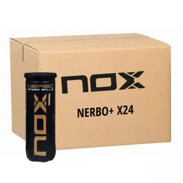 Box of 24 Tubes of 3 Nox Nerbo+ Speed Padel Balls