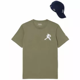 Lacoste Tennis x Novak Djokovic T-Shirt + Cap Pack Khaki