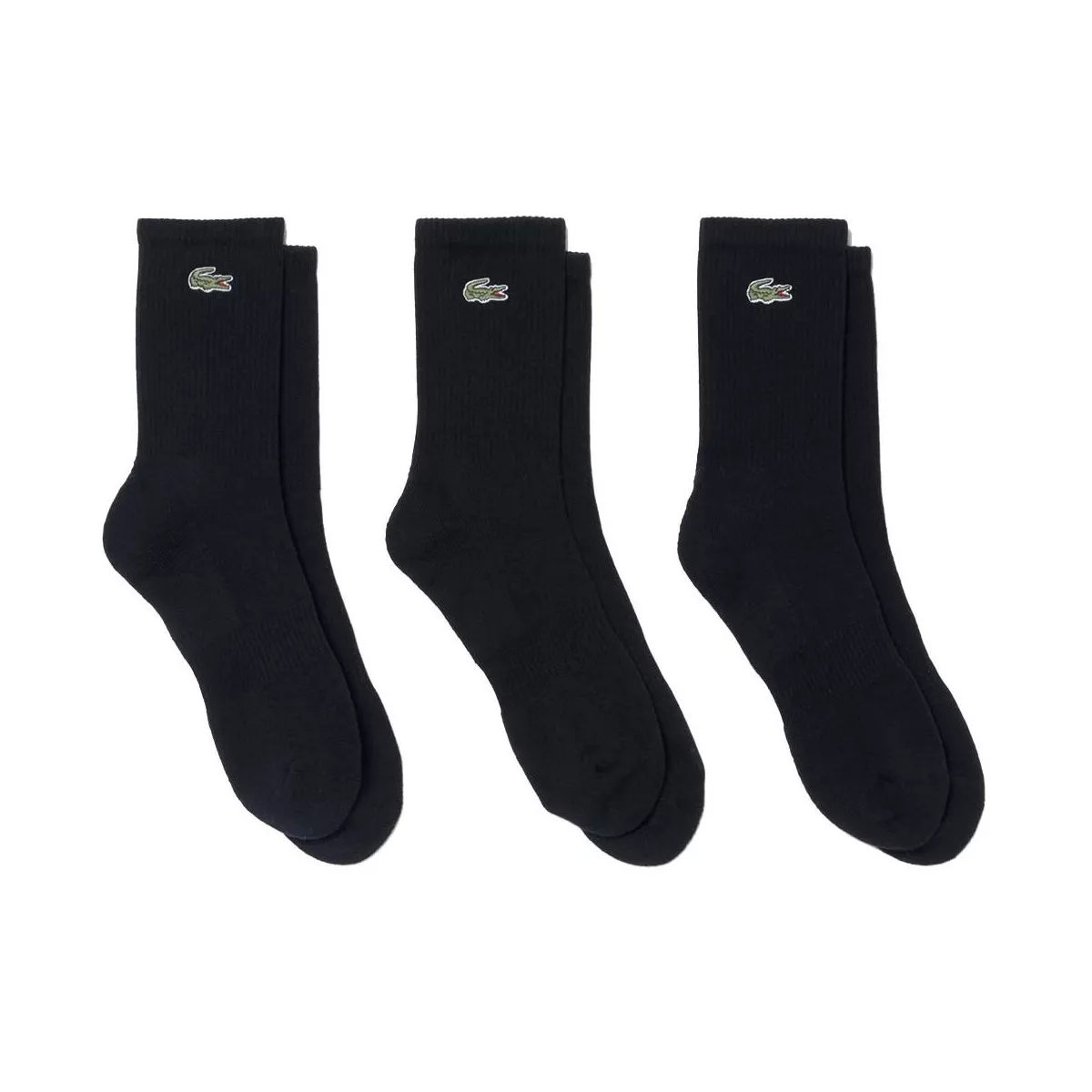 Lacoste Sport Long Black Socks (3 Pairs)