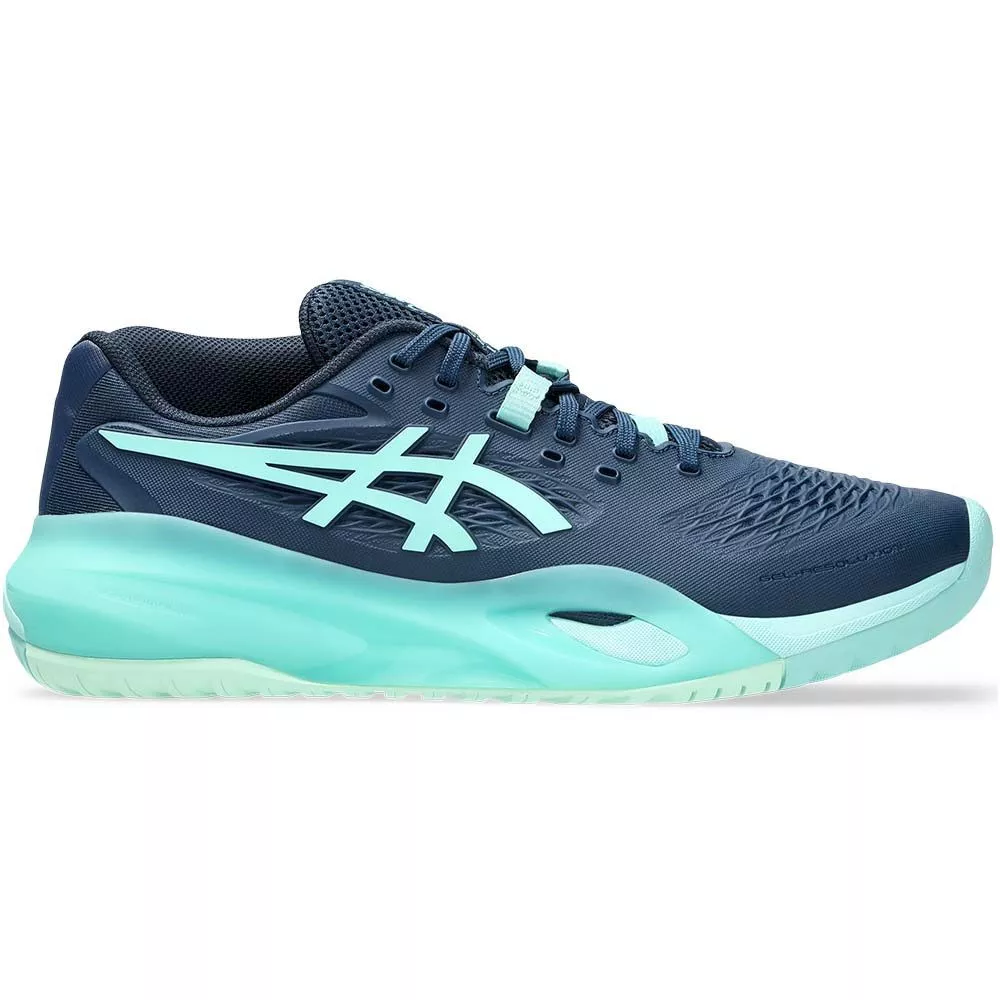 Asics Gel Resolution X Tennis Shoes - Navy / Turquoise
