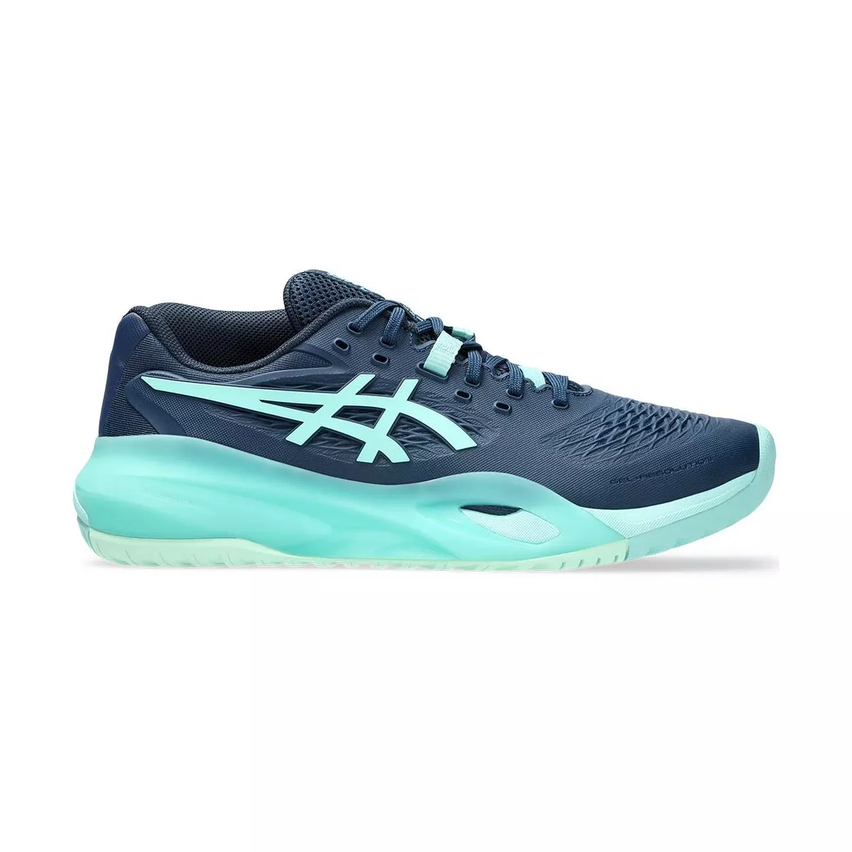 Asics Gel Resolution X Tennis Shoes - Navy / Turquoise