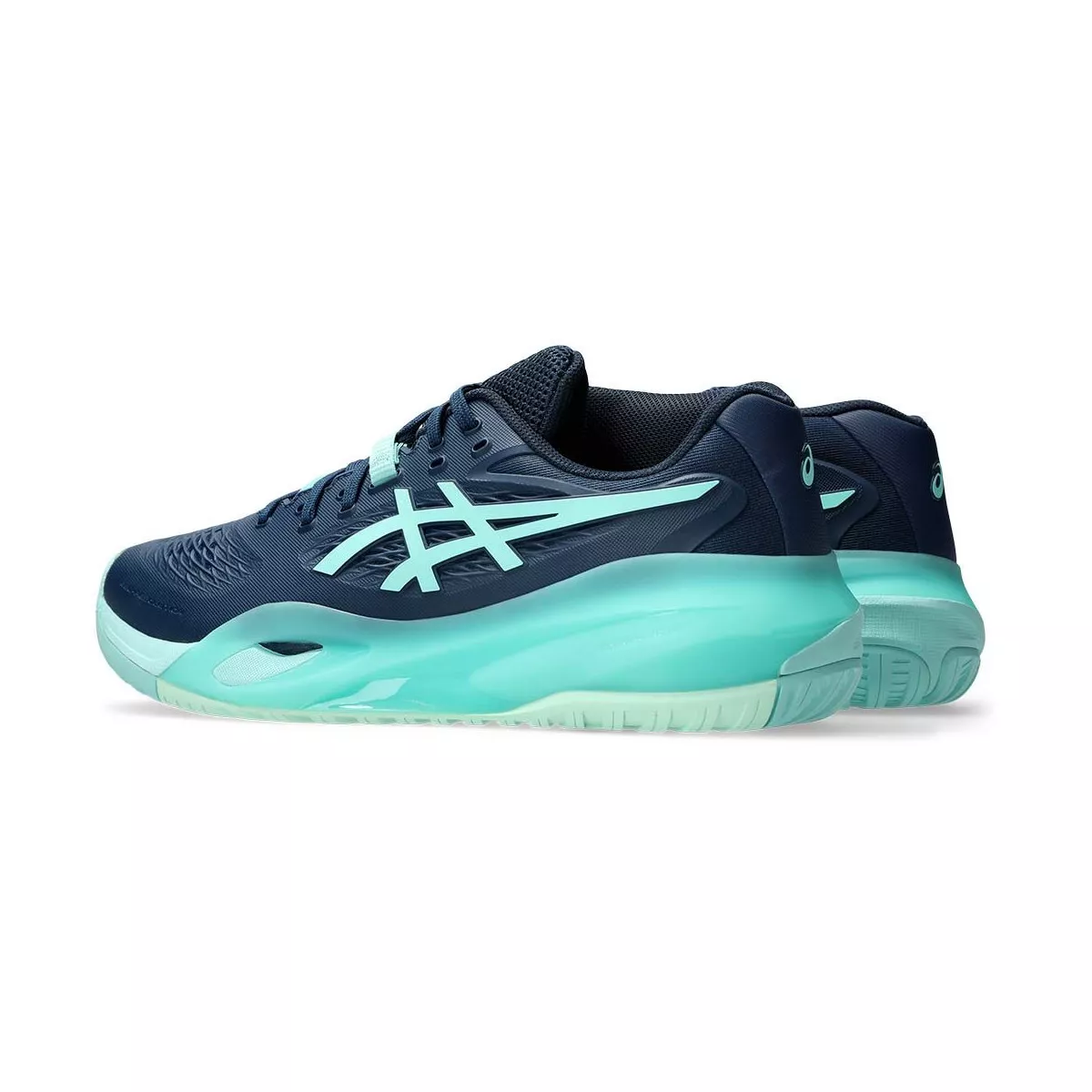 Asics Gel Resolution X Tennis Shoes - Navy / Turquoise