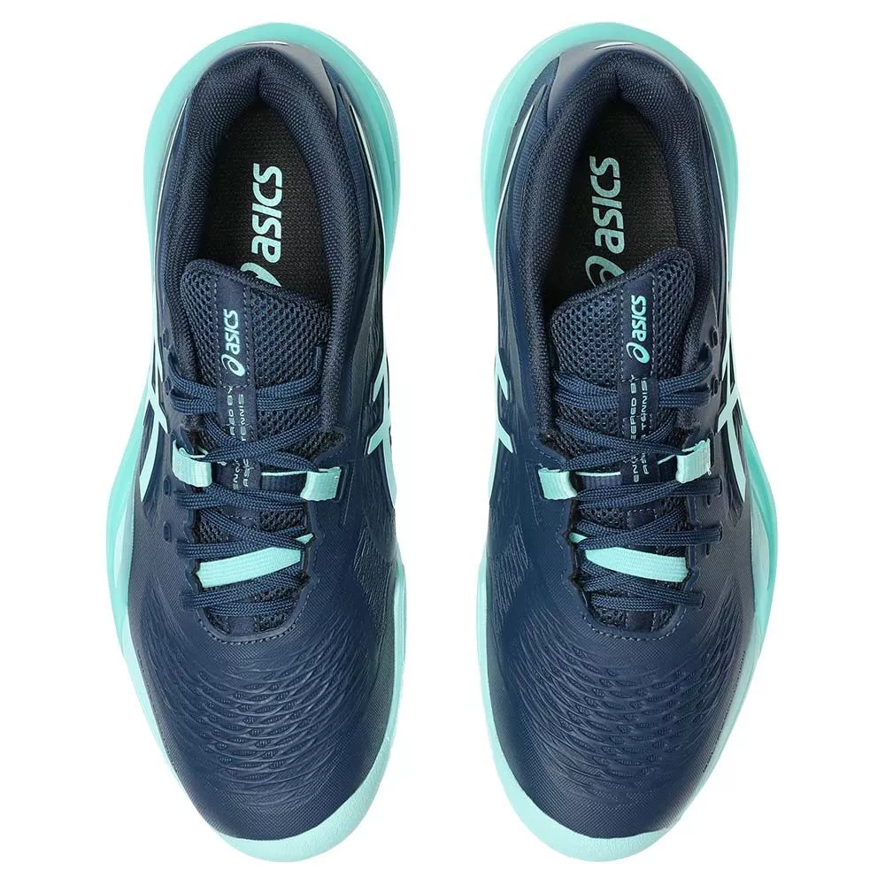Asics Gel Resolution X Tennis Shoes - Navy / Turquoise