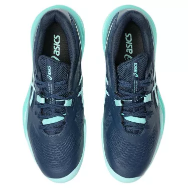 Asics Gel Resolution X Tennis Shoes - Navy / Turquoise