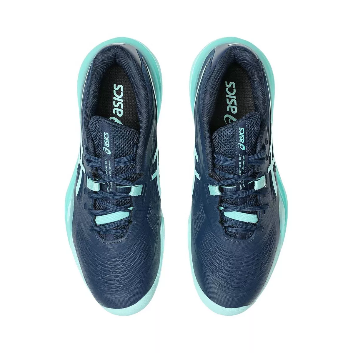 Asics Gel Resolution X Tennis Shoes - Navy / Turquoise