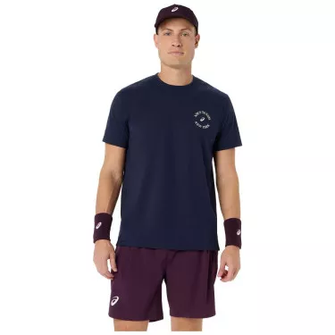 Asics Game Seasonal Graphic Navy T-Shirt