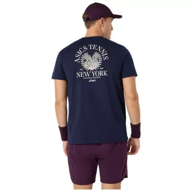 Asics Game Seasonal Graphic Navy T-Shirt