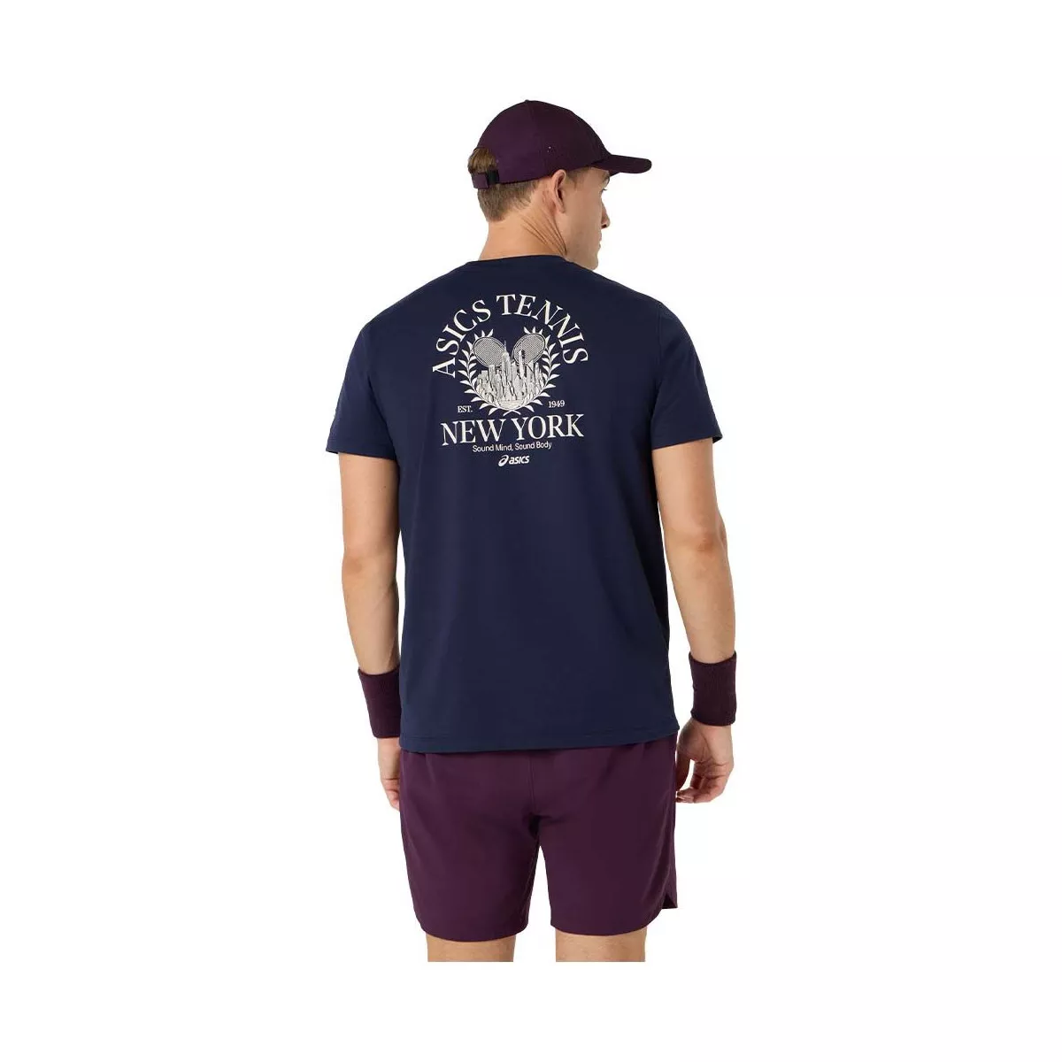 Asics Game Seasonal Graphic Navy T-Shirt