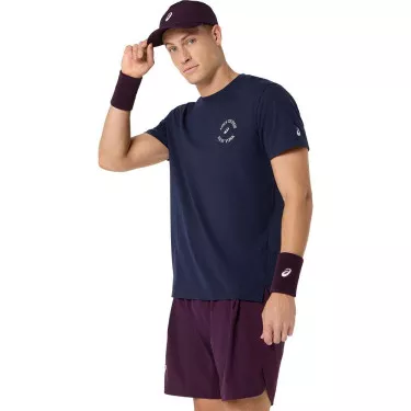 Asics Game Seasonal Graphic Navy T-Shirt